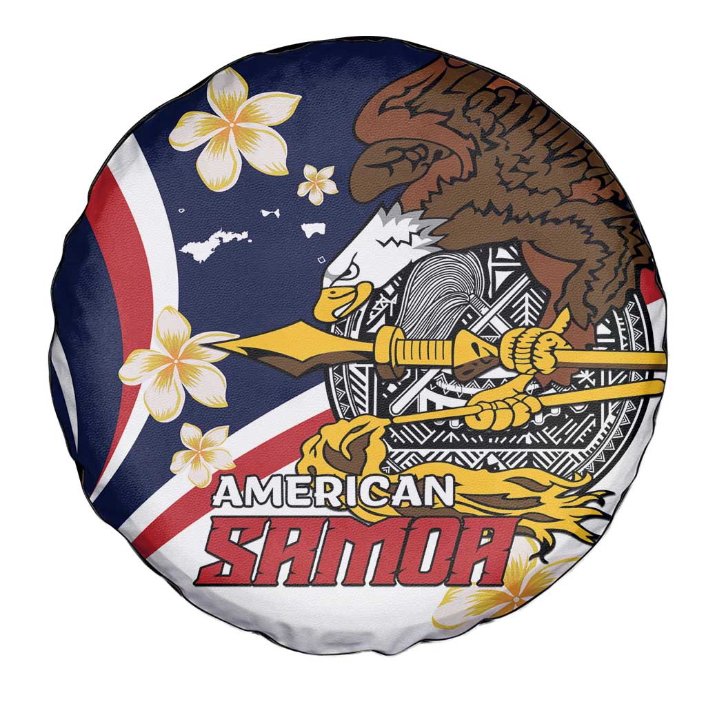 American Samoa Spare Tire Cover Amerika Samoa Bald Eagle