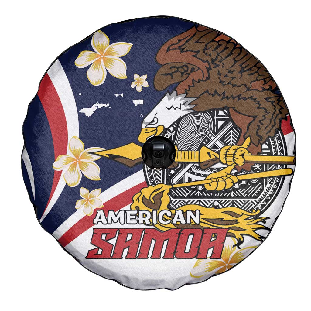 American Samoa Spare Tire Cover Amerika Samoa Bald Eagle