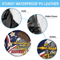 American Samoa Spare Tire Cover Amerika Samoa Bald Eagle