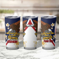 Personalized American Samoa Tumbler Cup Amerika Samoa Bald Eagle