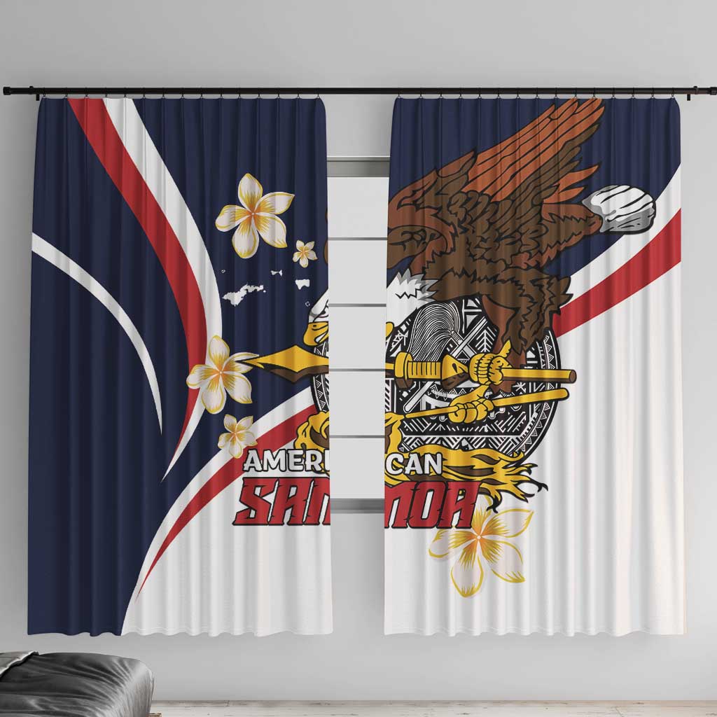 American Samoa Window Curtain Amerika Samoa Bald Eagle