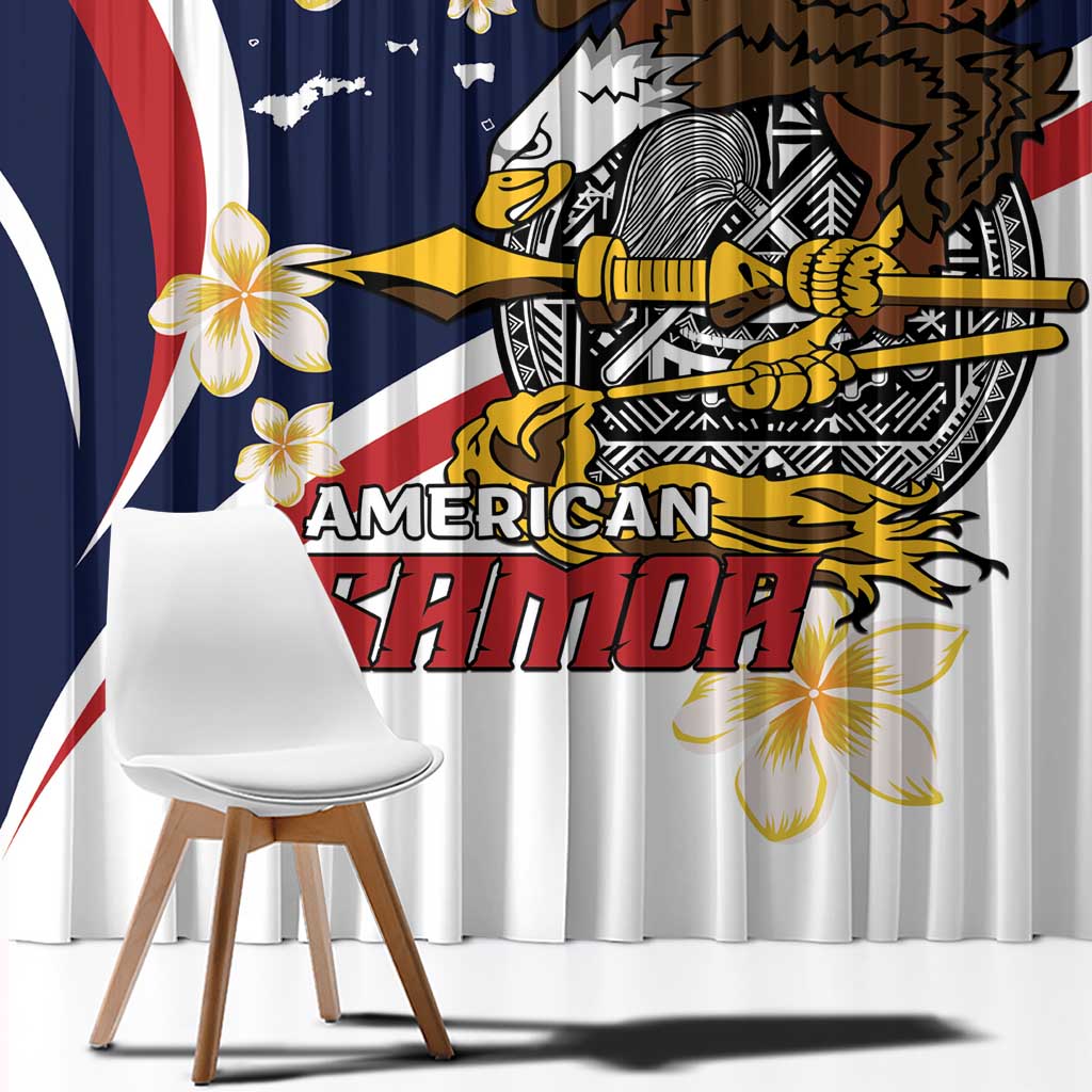 American Samoa Window Curtain Amerika Samoa Bald Eagle