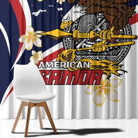American Samoa Window Curtain Amerika Samoa Bald Eagle
