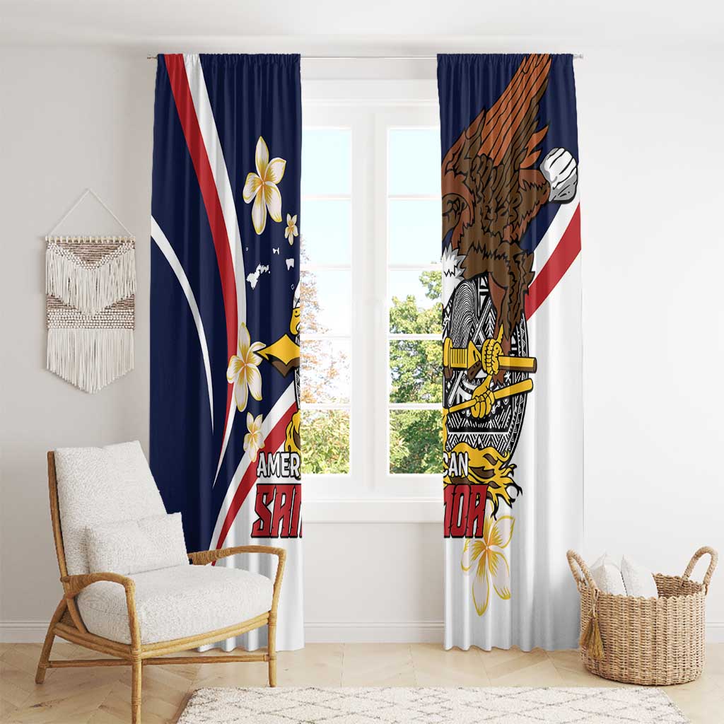 American Samoa Window Curtain Amerika Samoa Bald Eagle