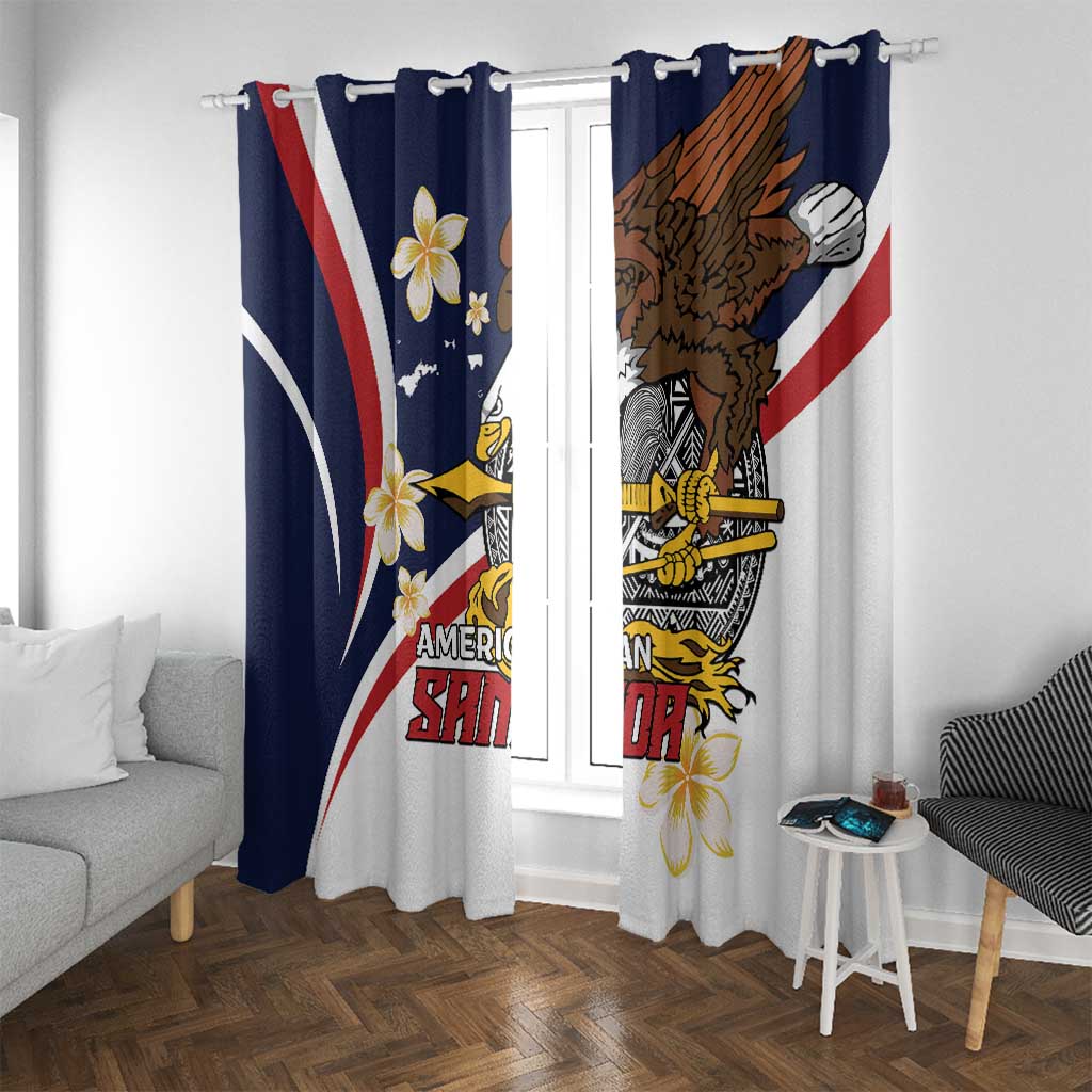American Samoa Window Curtain Amerika Samoa Bald Eagle