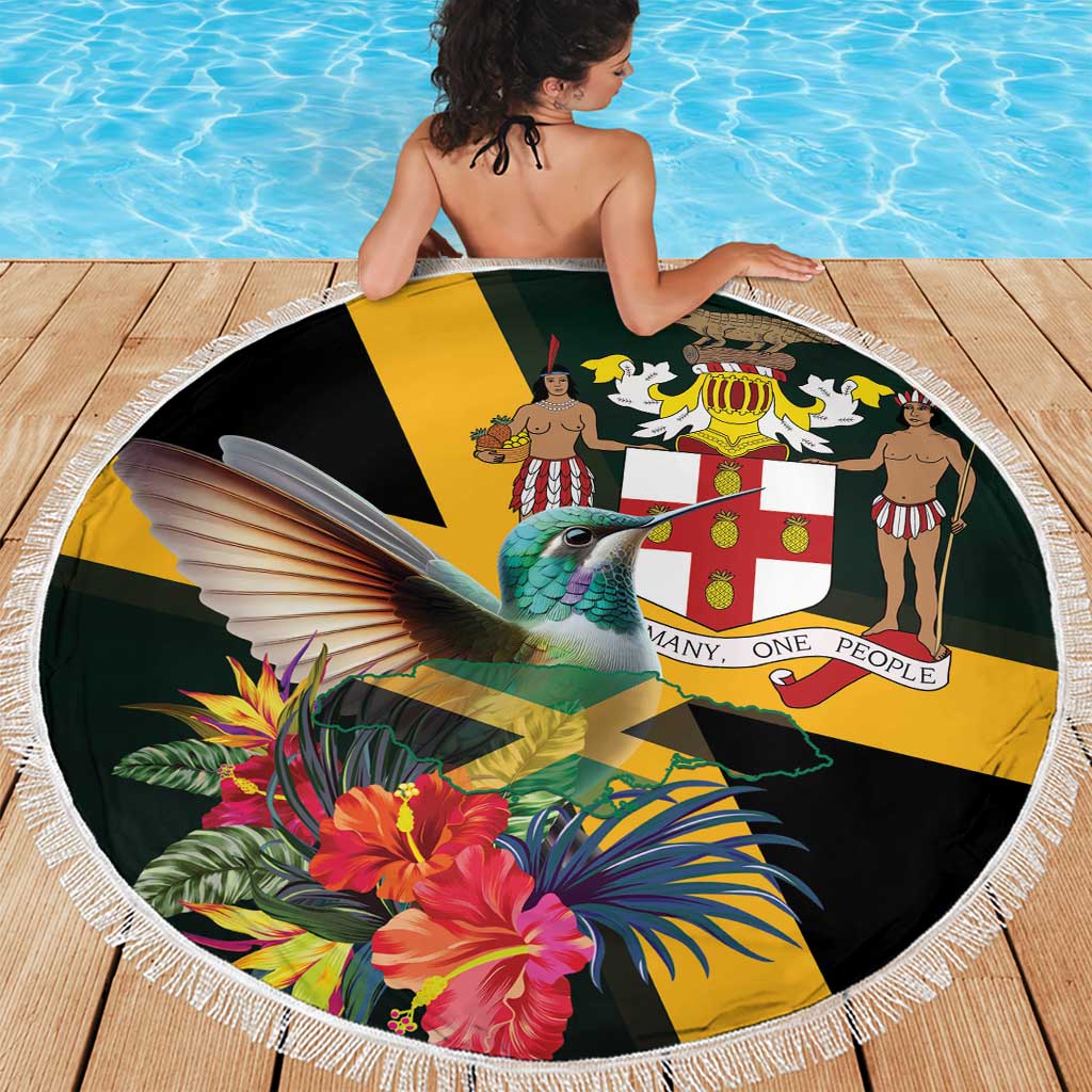 Jamaica Hummingbird Beach Blanket Jumieka Tropical - Wonder Print Shop