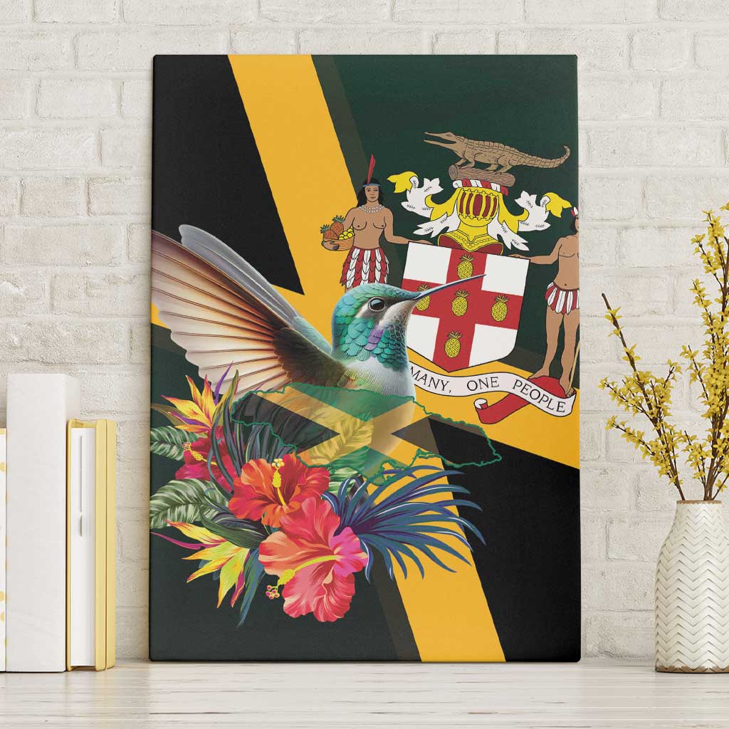 Jamaica Hummingbird Canvas Wall Art Jumieka Tropical - Wonder Print Shop