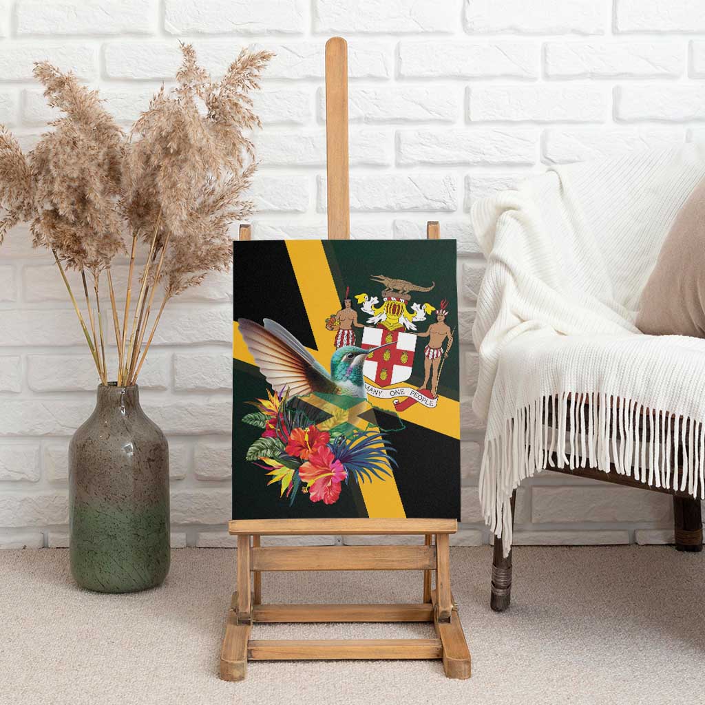 Jamaica Hummingbird Canvas Wall Art Jumieka Tropical - Wonder Print Shop