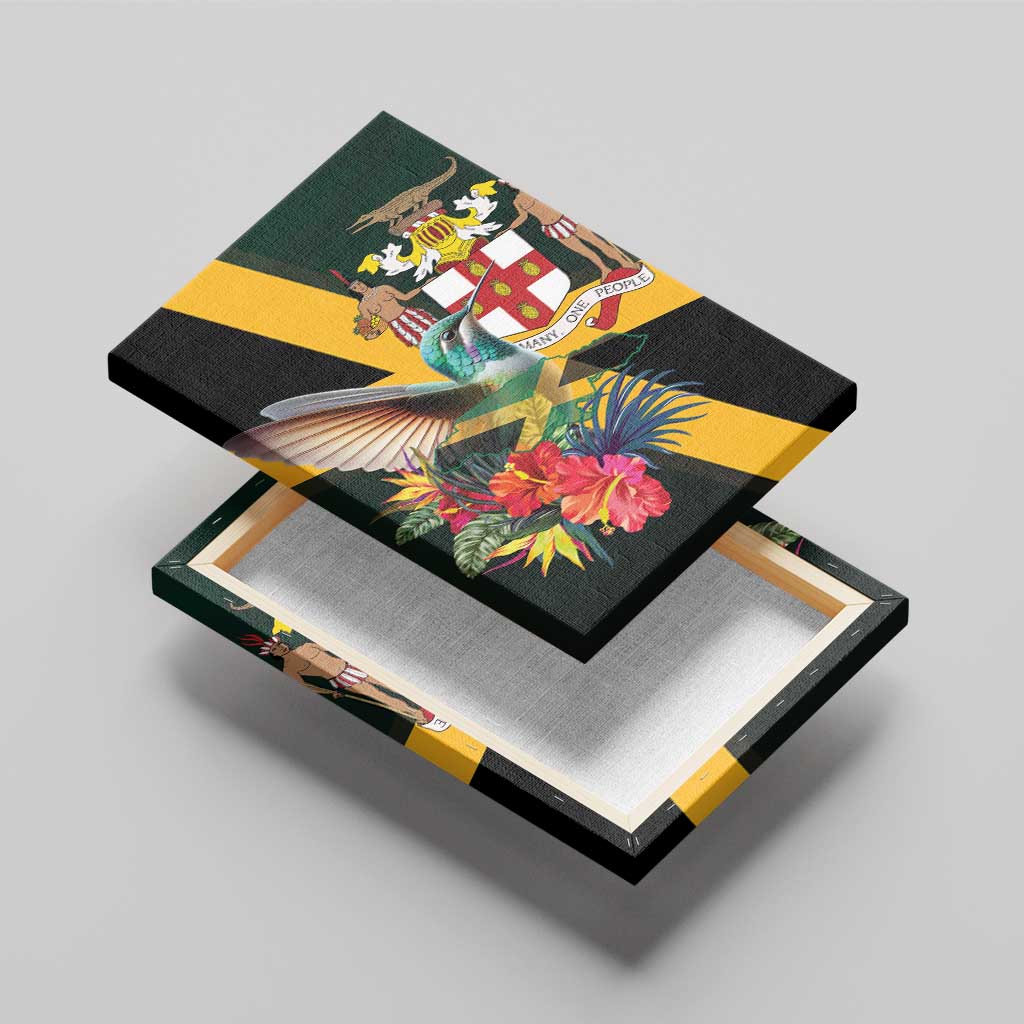 Jamaica Hummingbird Canvas Wall Art Jumieka Tropical - Wonder Print Shop