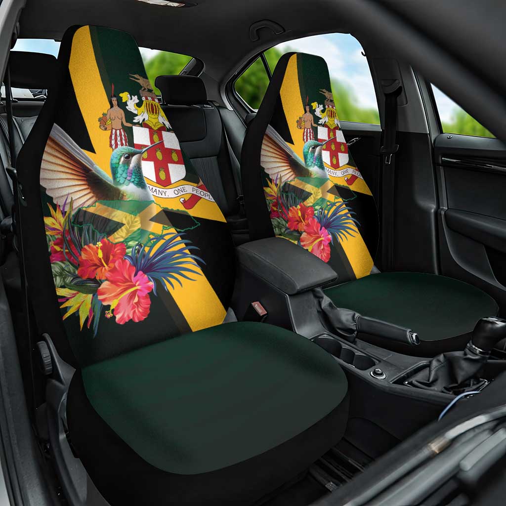 Jamaica Hummingbird Car Seat Cover Jumieka Tropical - Wonder Print Shop