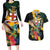 Jamaica Hummingbird Couples Matching Long Sleeve Bodycon Dress and Hawaiian Shirt Jumieka Tropical - Wonder Print Shop