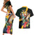 Jamaica Hummingbird Couples Matching Short Sleeve Bodycon Dress and Hawaiian Shirt Jumieka Tropical - Wonder Print Shop