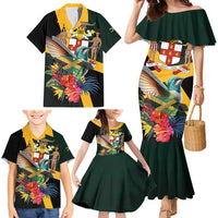 Jamaica Hummingbird Family Matching Mermaid Dress and Hawaiian Shirt Jumieka Tropical - Wonder Print Shop