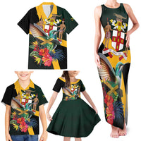 Jamaica Hummingbird Family Matching Tank Maxi Dress and Hawaiian Shirt Jumieka Tropical - Wonder Print Shop