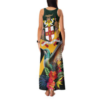 Jamaica Hummingbird Family Matching Tank Maxi Dress and Hawaiian Shirt Jumieka Tropical - Wonder Print Shop