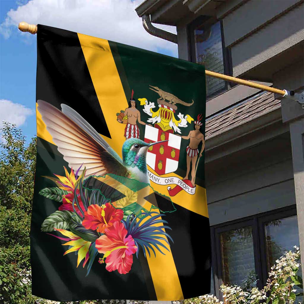 Jamaica Hummingbird Garden Flag Jumieka Tropical - Wonder Print Shop