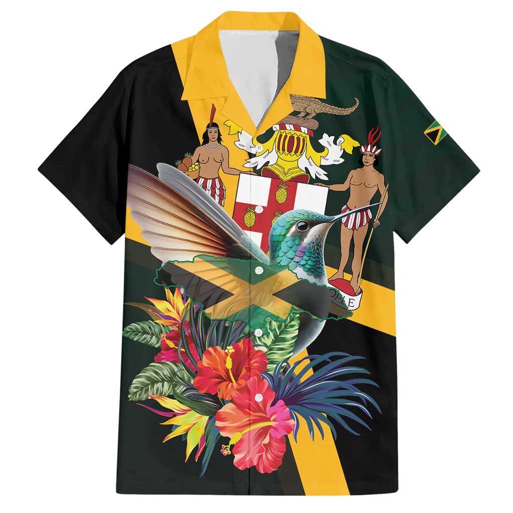 Jamaica Hummingbird Hawaiian Shirt Jumieka Tropical - Wonder Print Shop