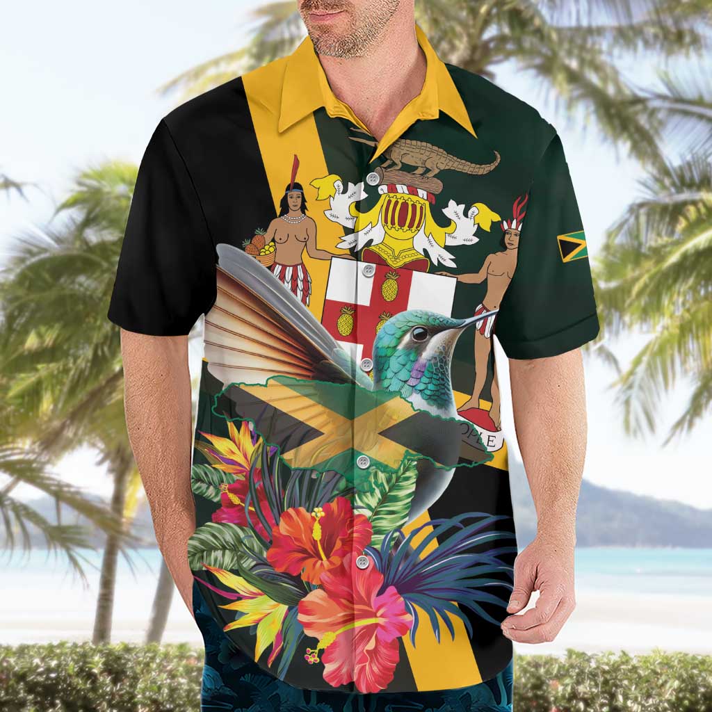 Jamaica Hummingbird Hawaiian Shirt Jumieka Tropical - Wonder Print Shop