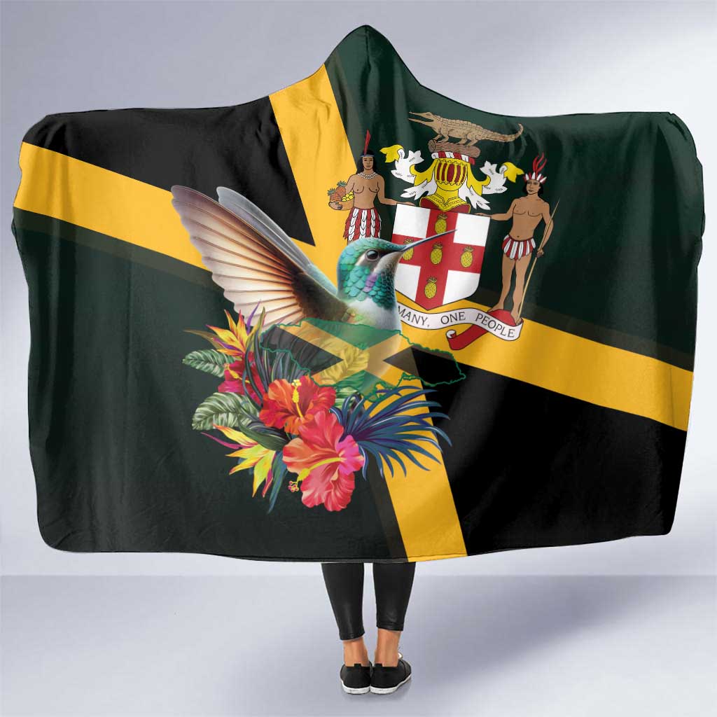 Jamaica Hummingbird Hooded Blanket Jumieka Tropical - Wonder Print Shop