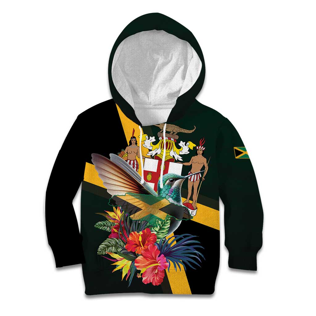 Jamaica Hummingbird Kid Hoodie Jumieka Tropical - Wonder Print Shop