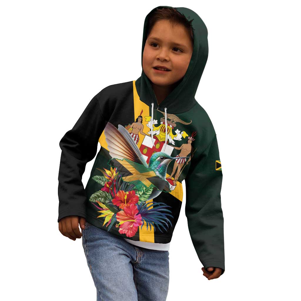 Jamaica Hummingbird Kid Hoodie Jumieka Tropical - Wonder Print Shop