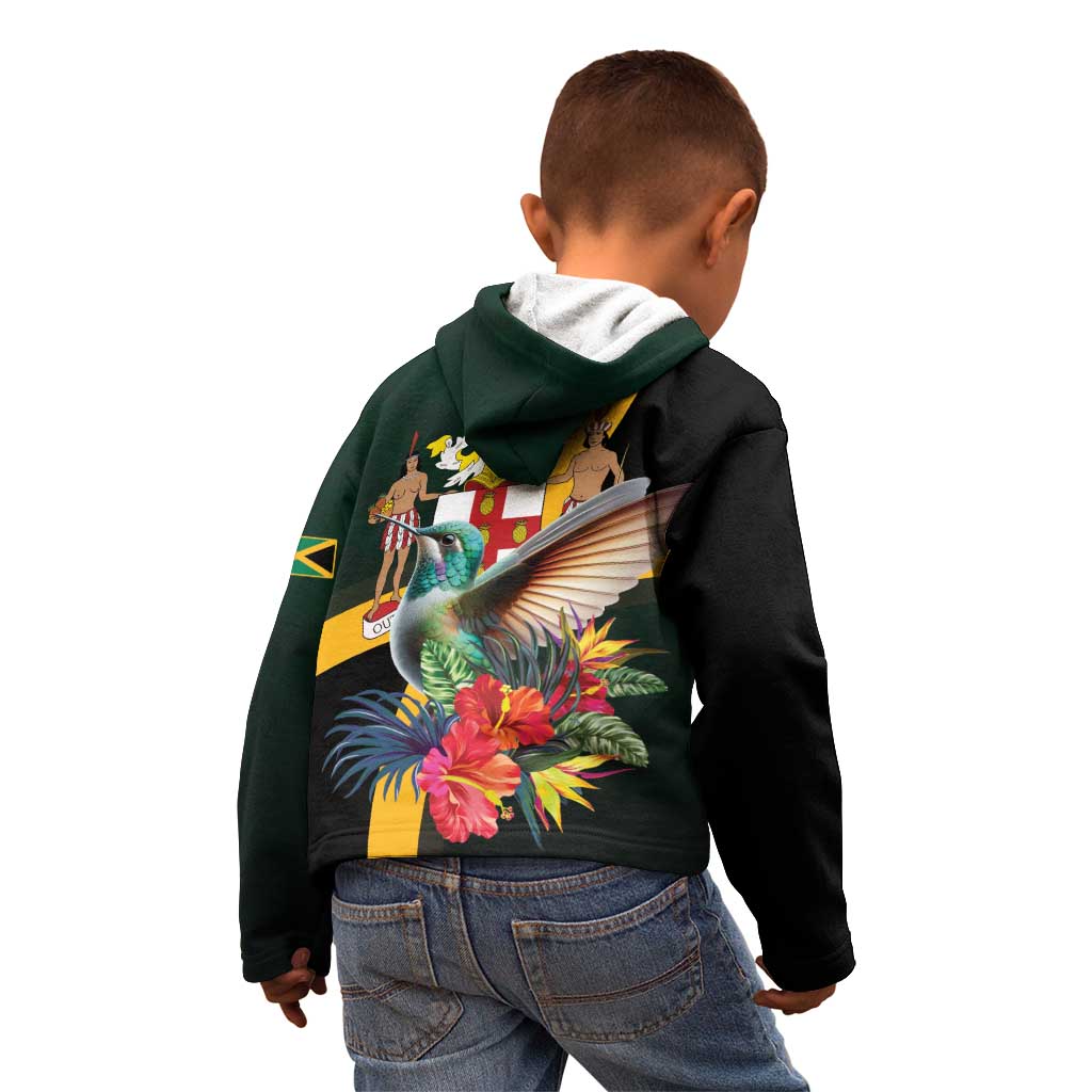 Jamaica Hummingbird Kid Hoodie Jumieka Tropical - Wonder Print Shop