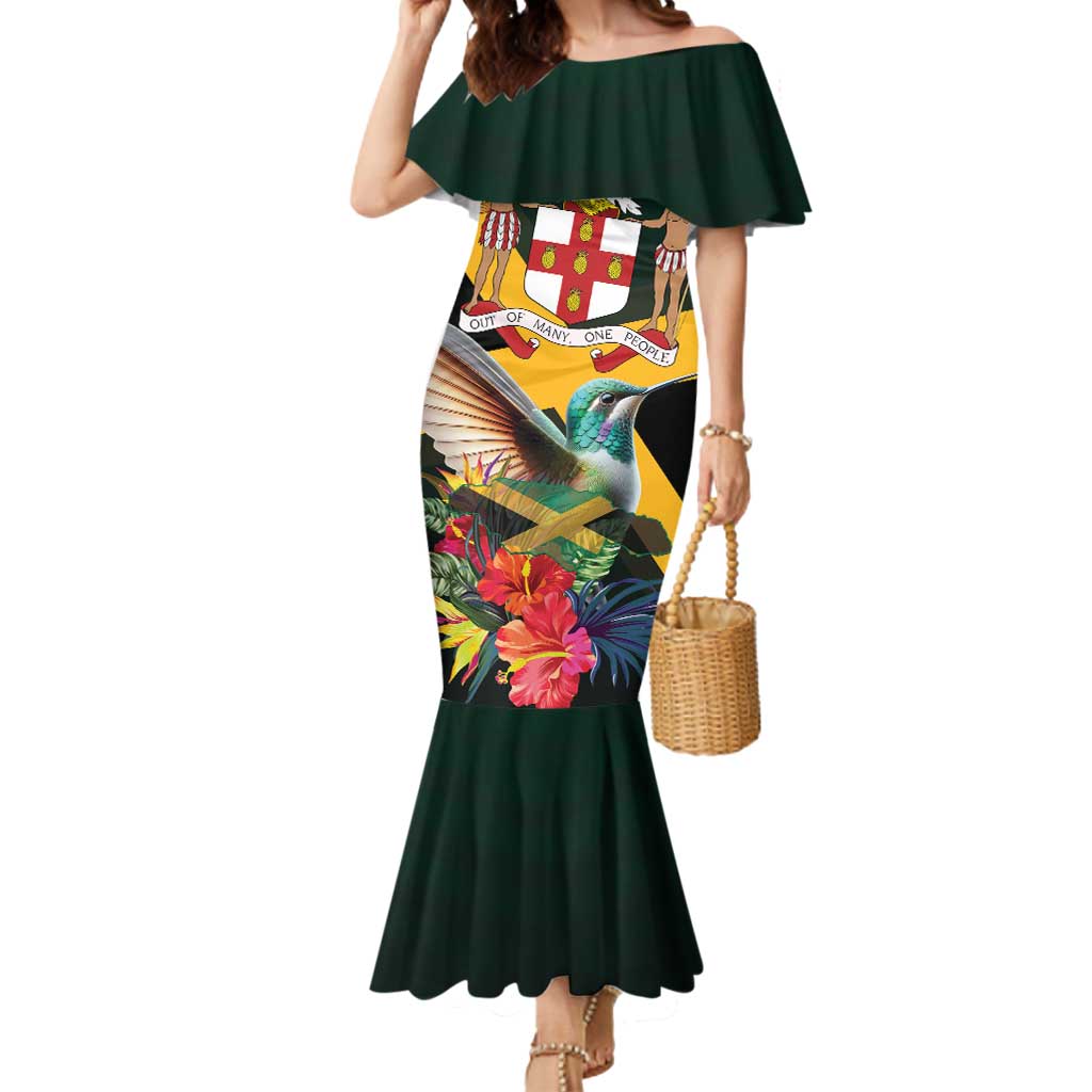 Jamaica Hummingbird Mermaid Dress Jumieka Tropical - Wonder Print Shop