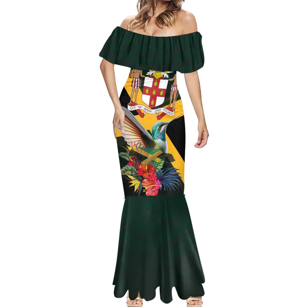 Jamaica Hummingbird Mermaid Dress Jumieka Tropical - Wonder Print Shop