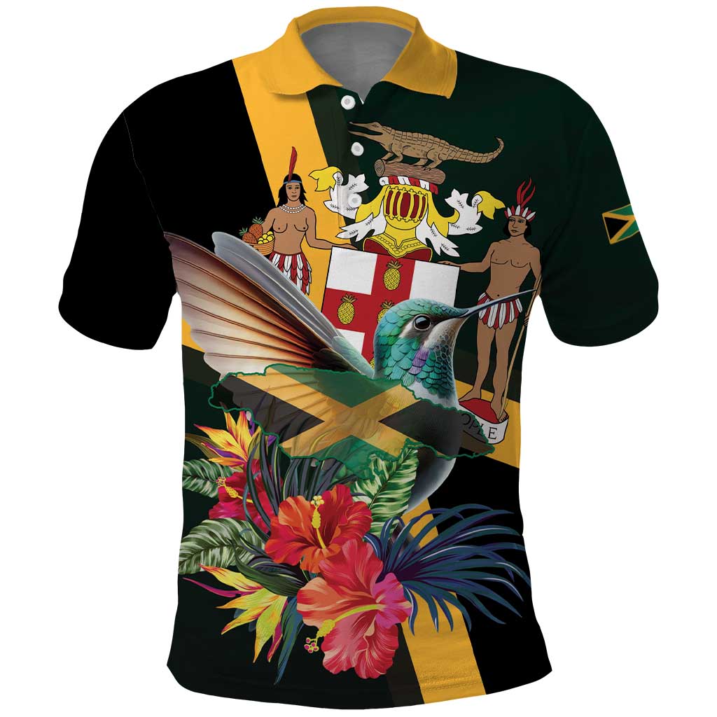 Jamaica Hummingbird Polo Shirt Jumieka Tropical - Wonder Print Shop