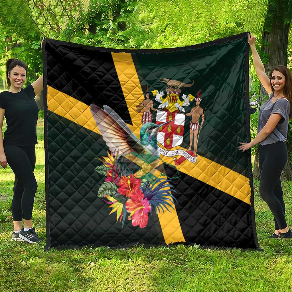 Jamaica Hummingbird Quilt Jumieka Tropical - Wonder Print Shop