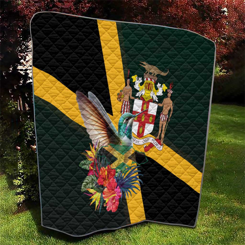 Jamaica Hummingbird Quilt Jumieka Tropical - Wonder Print Shop