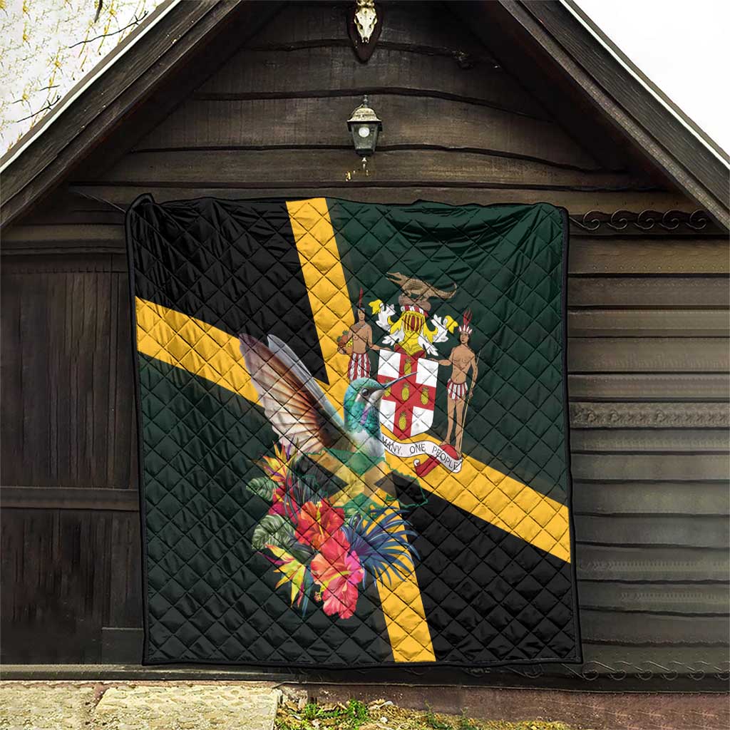 Jamaica Hummingbird Quilt Jumieka Tropical - Wonder Print Shop