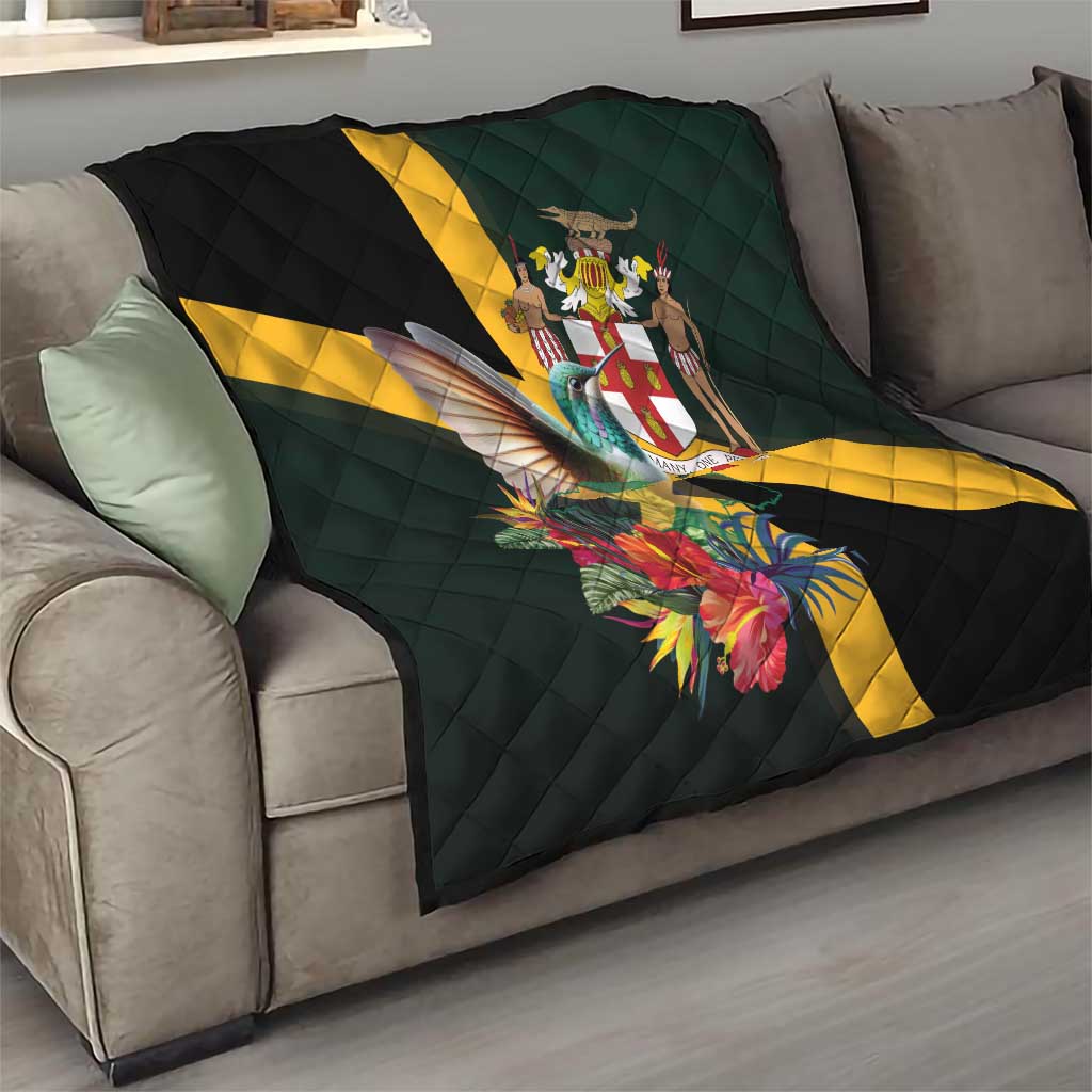 Jamaica Hummingbird Quilt Jumieka Tropical - Wonder Print Shop