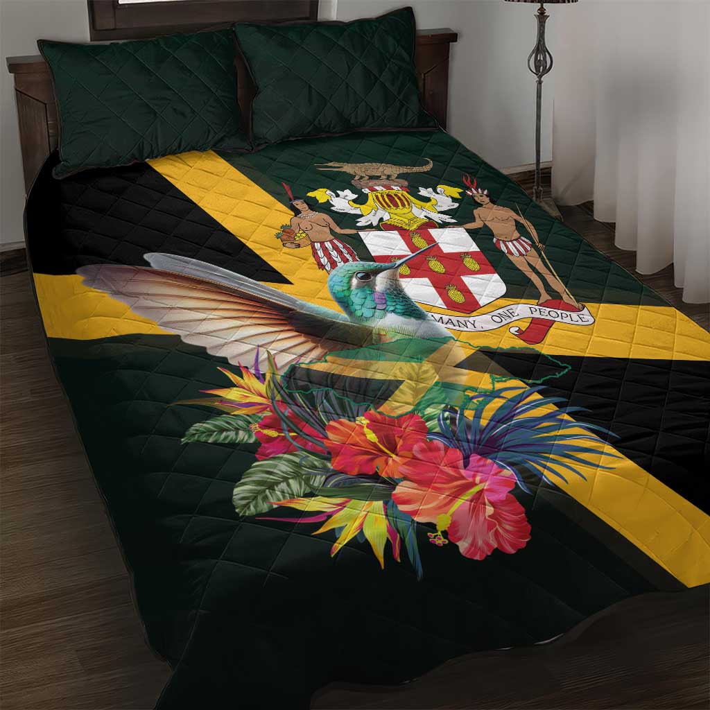 Jamaica Hummingbird Quilt Bed Set Jumieka Tropical - Wonder Print Shop