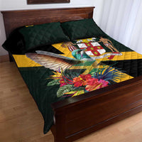 Jamaica Hummingbird Quilt Bed Set Jumieka Tropical - Wonder Print Shop
