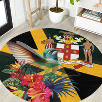 Jamaica Hummingbird Round Carpet Jumieka Tropical - Wonder Print Shop