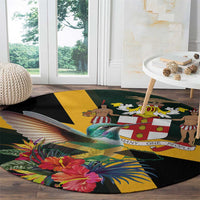 Jamaica Hummingbird Round Carpet Jumieka Tropical - Wonder Print Shop
