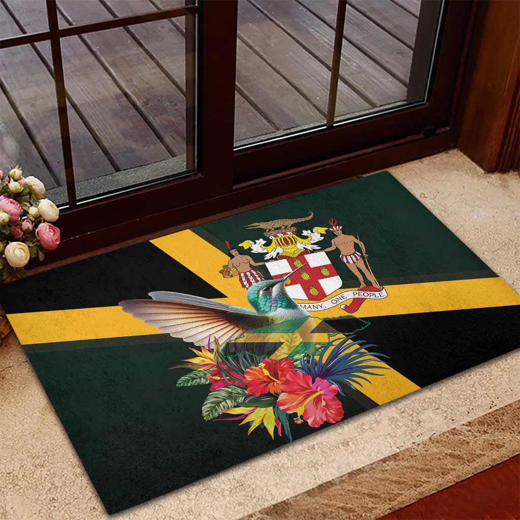 Jamaica Hummingbird Rubber Doormat Jumieka Tropical - Wonder Print Shop
