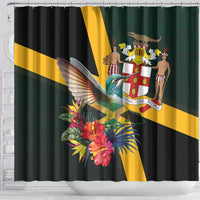 Jamaica Hummingbird Shower Curtain Jumieka Tropical - Wonder Print Shop