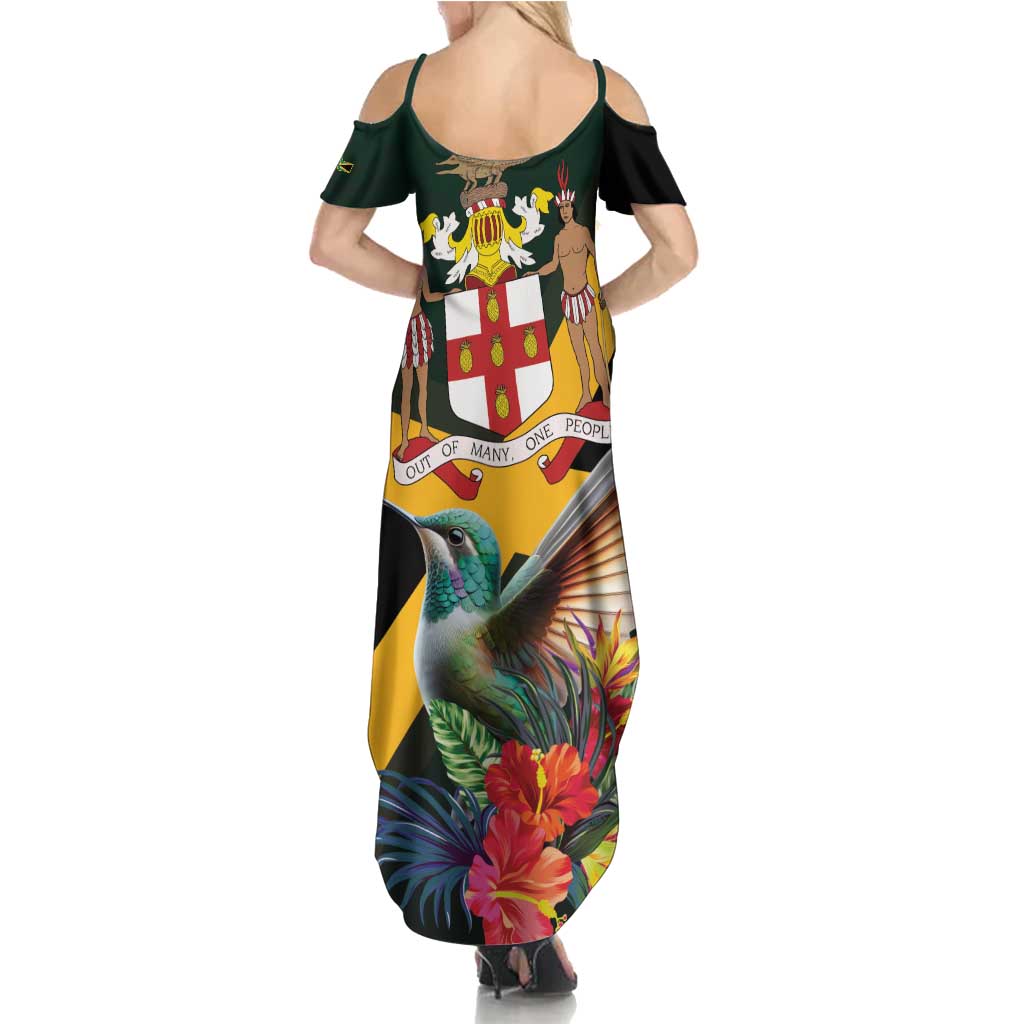 Jamaica Hummingbird Summer Maxi Dress Jumieka Tropical - Wonder Print Shop