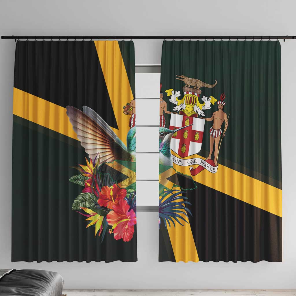 Jamaica Hummingbird Window Curtain Jumieka Tropical - Wonder Print Shop