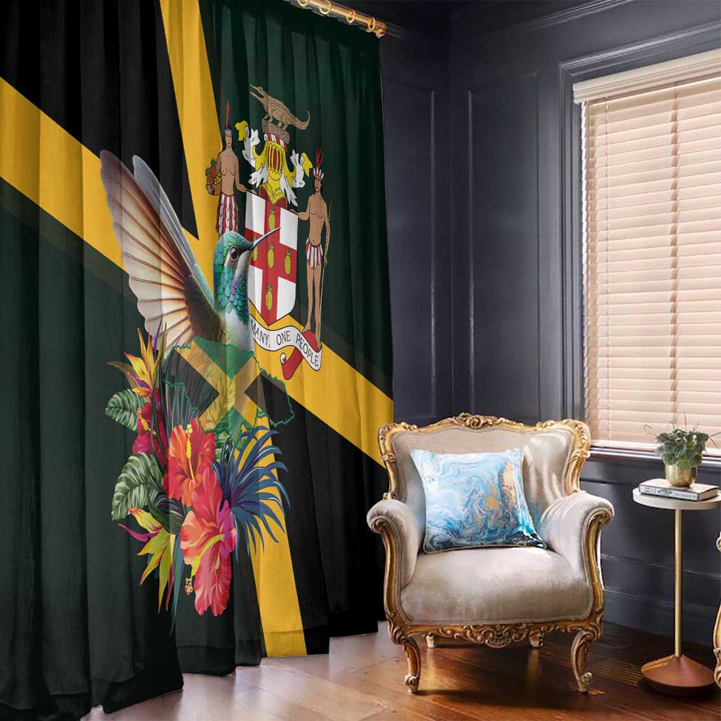 Jamaica Hummingbird Window Curtain Jumieka Tropical - Wonder Print Shop
