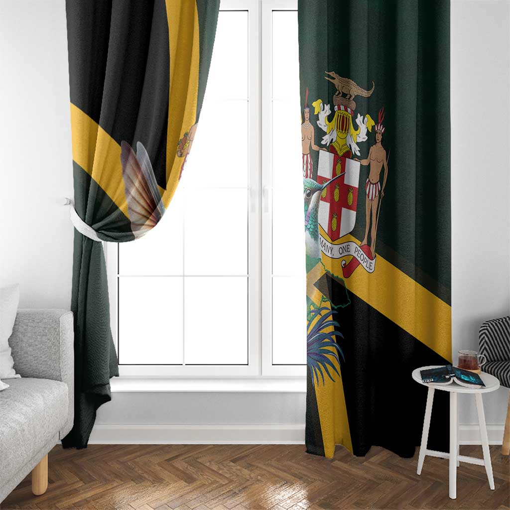 Jamaica Hummingbird Window Curtain Jumieka Tropical - Wonder Print Shop