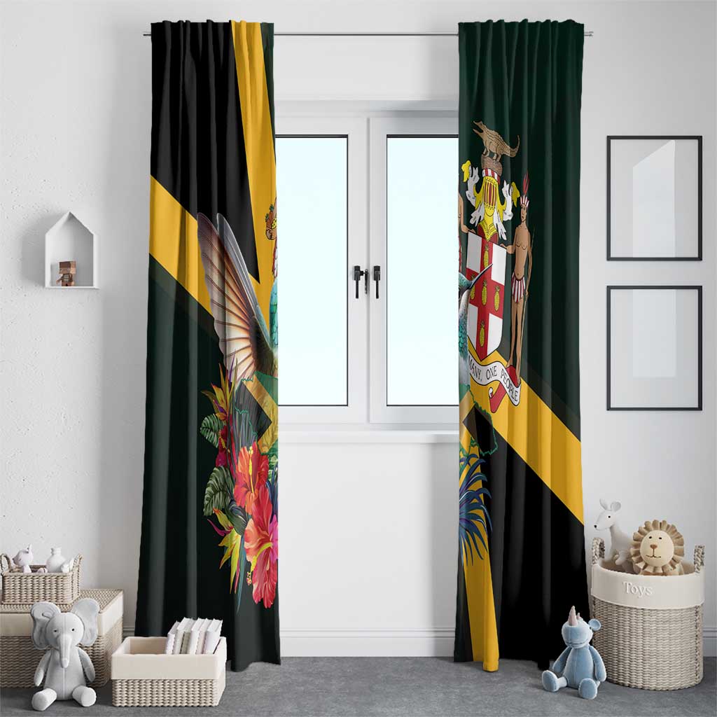 Jamaica Hummingbird Window Curtain Jumieka Tropical - Wonder Print Shop