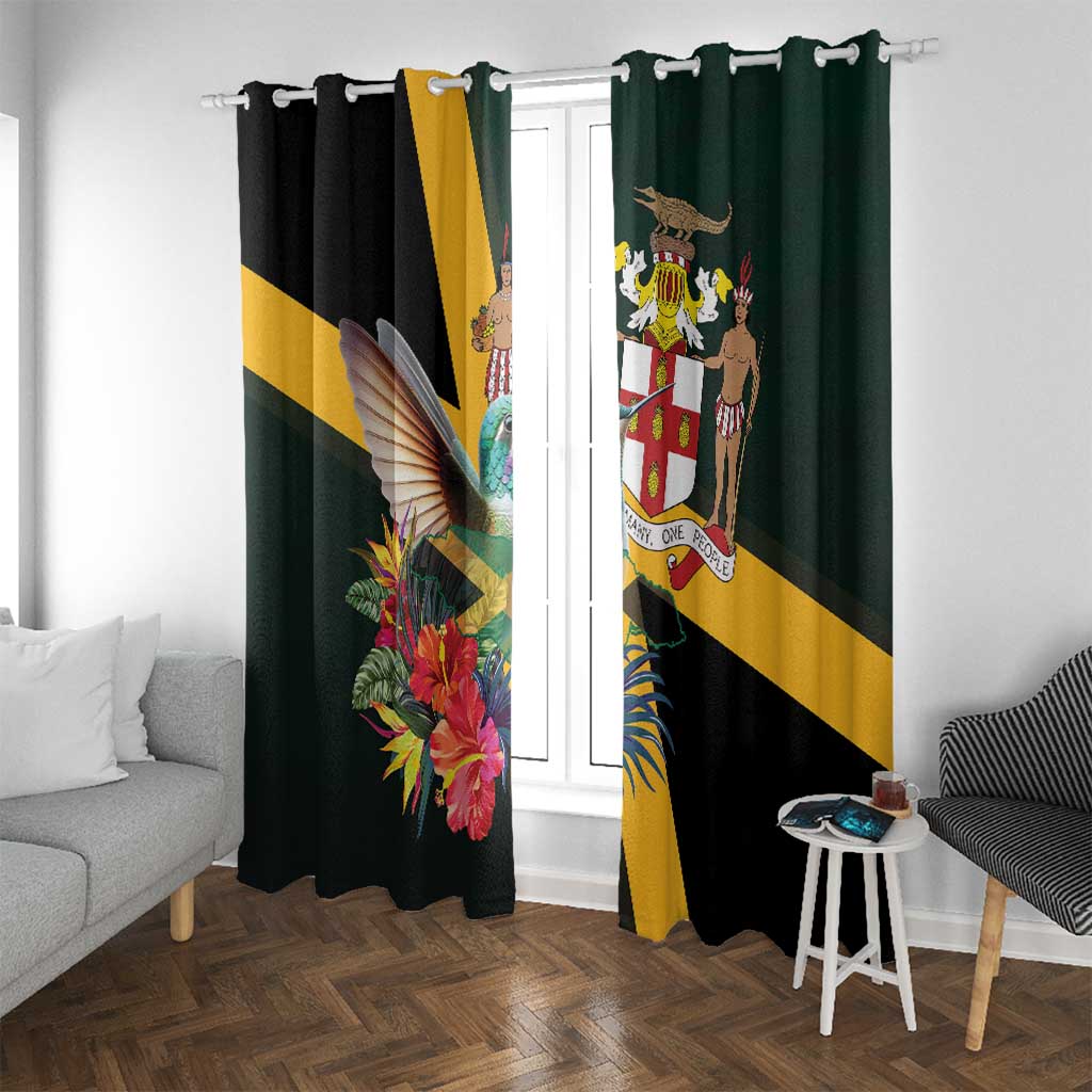 Jamaica Hummingbird Window Curtain Jumieka Tropical - Wonder Print Shop