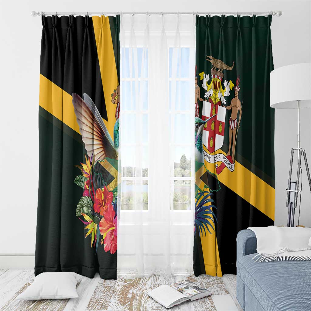 Jamaica Hummingbird Window Curtain Jumieka Tropical - Wonder Print Shop