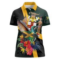Jamaica Hummingbird Women Polo Shirt Jumieka Tropical - Wonder Print Shop