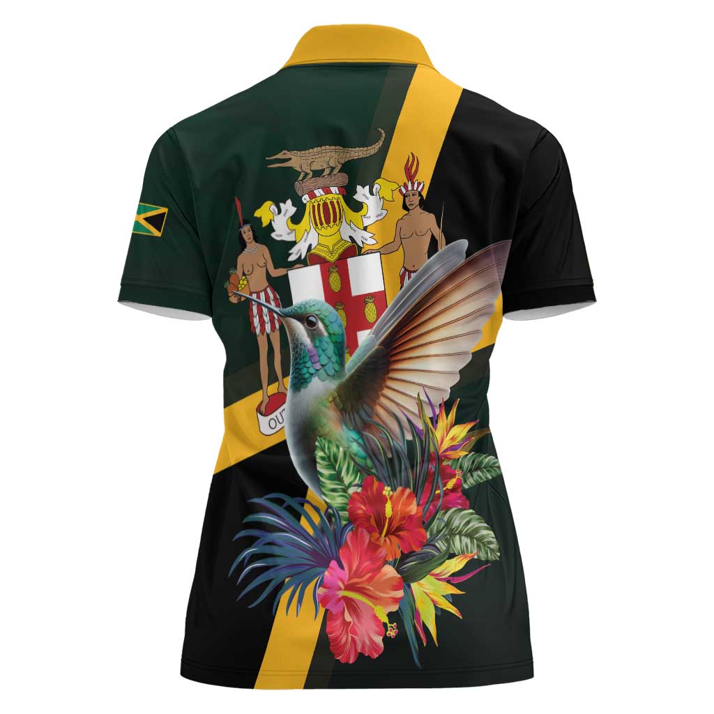 Jamaica Hummingbird Women Polo Shirt Jumieka Tropical - Wonder Print Shop