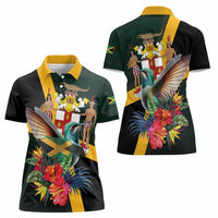 Jamaica Hummingbird Women Polo Shirt Jumieka Tropical - Wonder Print Shop