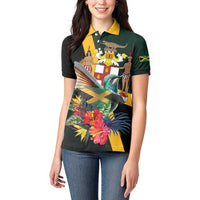 Jamaica Hummingbird Women Polo Shirt Jumieka Tropical - Wonder Print Shop